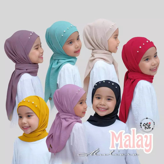PREORDER Yazzren Hijab - Malay Mutiara Segitiga