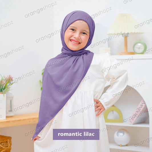 PREORDER Orangeshopz - Pashmina Hijab With Attached Inner (onesize fit 2-10y)